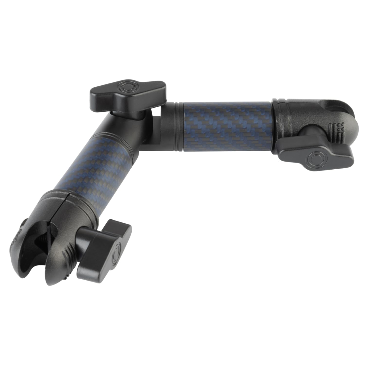 Bulletpoint Locking Adjustable Carbon Fiber Kevlar Mounting Arm with Articulating Joint Dual 20mm Socket Ends (4cm-to-4cm)