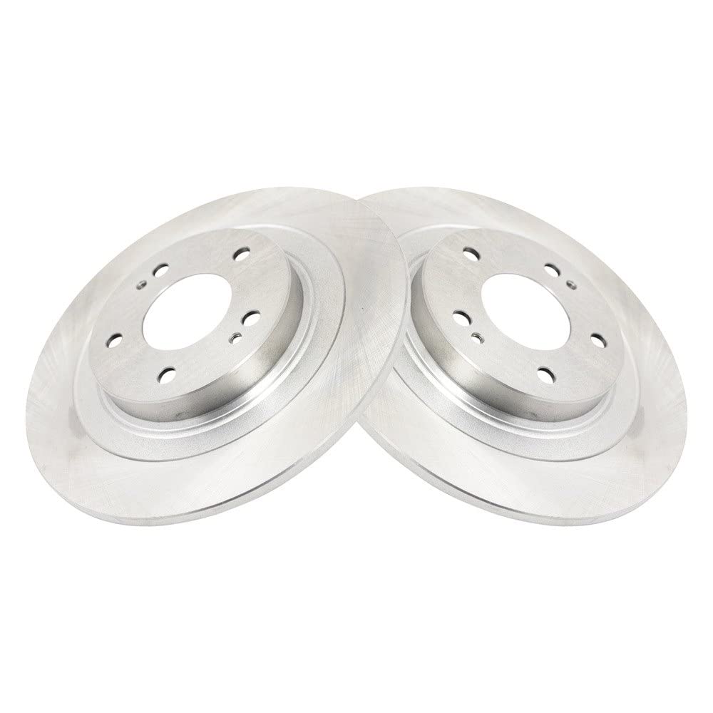 Trq Rear Brake Rotors Set Solid Compatible With 2018-2022 Mitsubishi Eclipse Cross 2014-2020 Outlander Outlander Phev 2013-2022