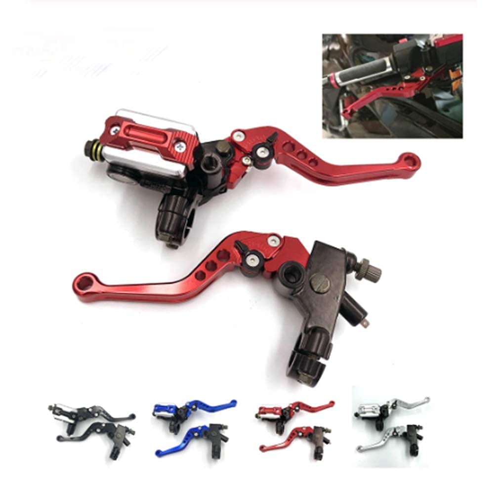 Lisylineauto Motorcycle 7/8'' 22Mm Handlebar Brake Master Cylinder Clutch Lever Left & Right Set Compatible With Harley Honda Ka