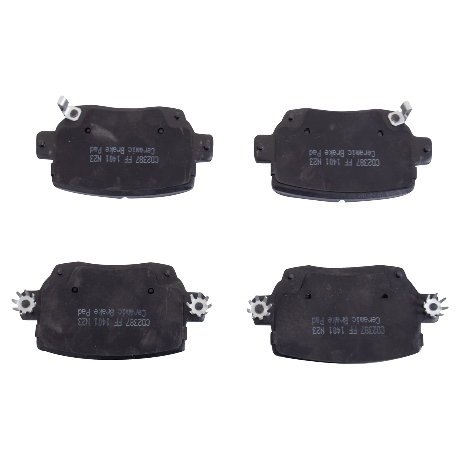 TRQ Rear Brake Pads Ceramic Compatible with 2018-2022 Tesla 3
