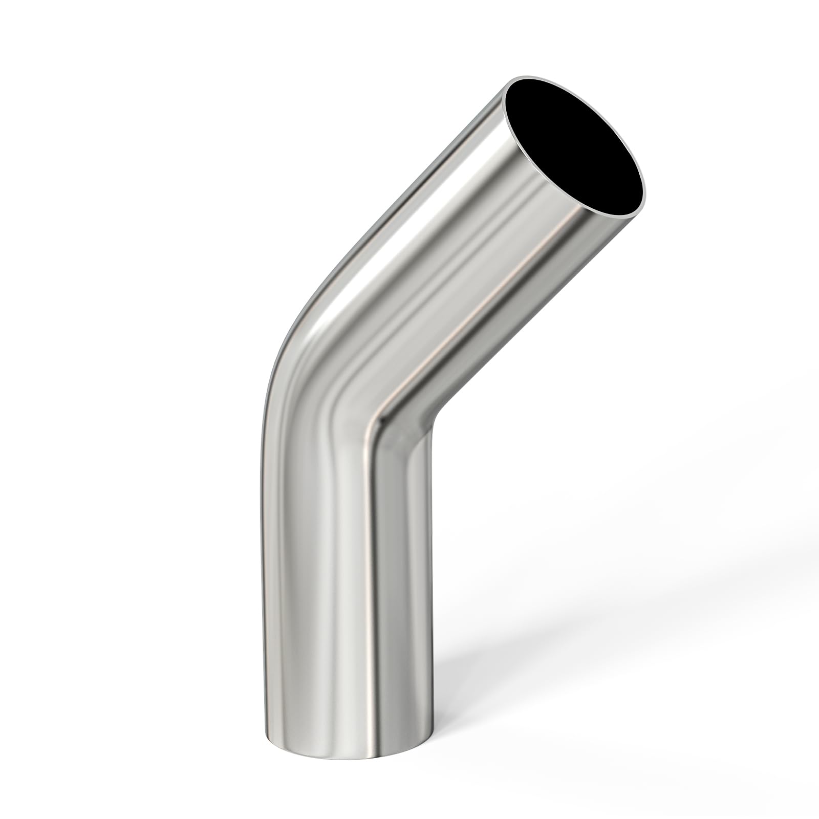 Gasher 1Pcs Intercooler Pipe Aluminum 45 Degree Elbow Alloy Tube 3''Od, Leg Length 4'' (100Mm), For Intake And Cooling Systems