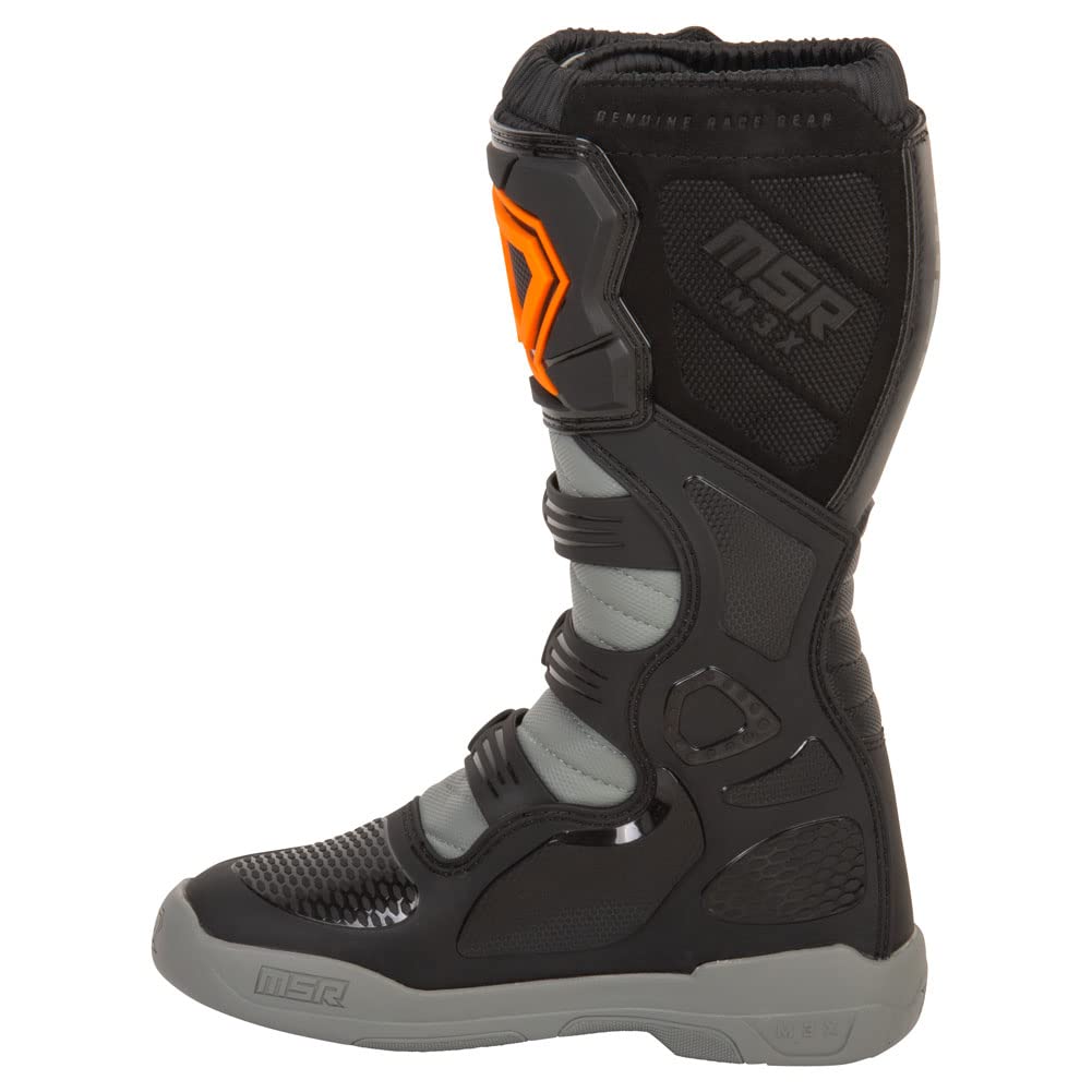 MSR M3X Motocross Boot (8, Grey/Orange)