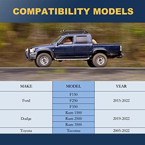 Envelope Style Truck Cargo Net Compatible With Ford Pickup F150 F250 F350, 2025 2024 2023 2022 2021 2020 2019 2018 2017 2016 201