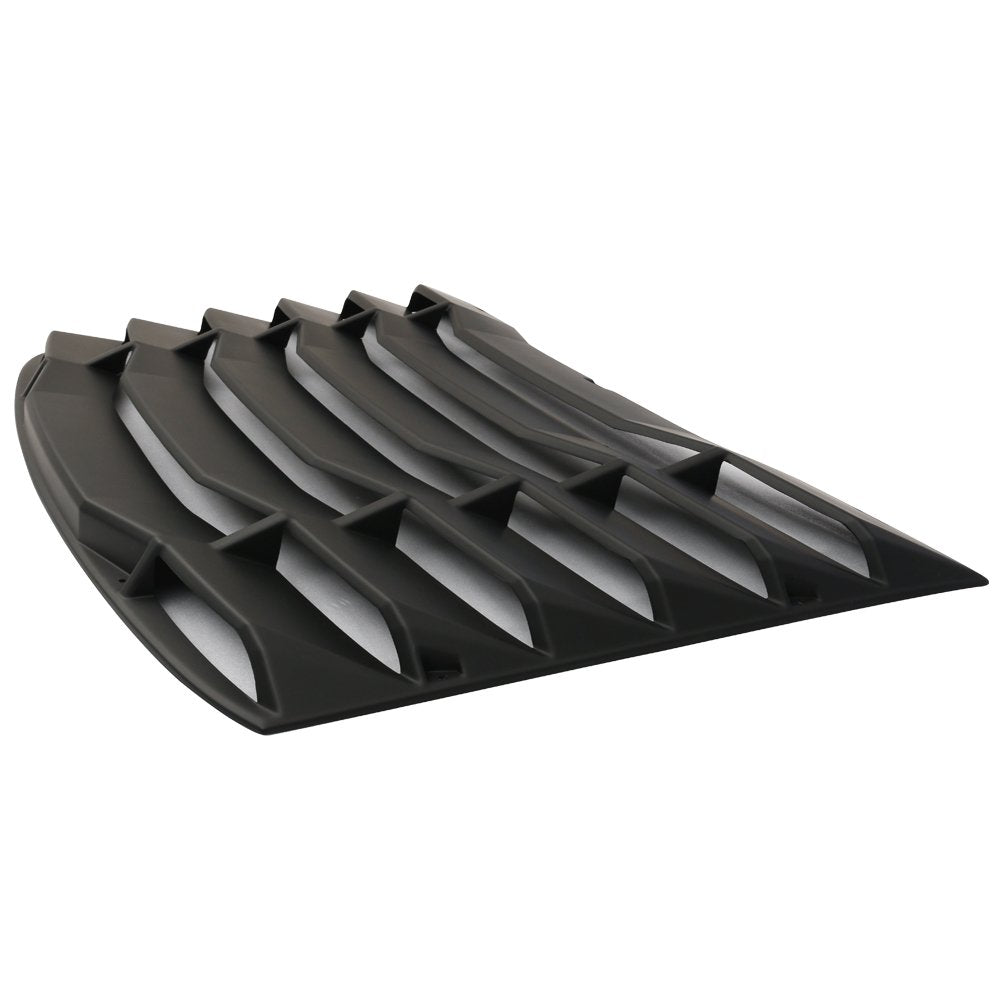 Windshield Louver Compatible With 2016-2022 Chevy Camaro (Not Fit Convertible), IKON Style Rear Window Louvers Cover Sun Shade A