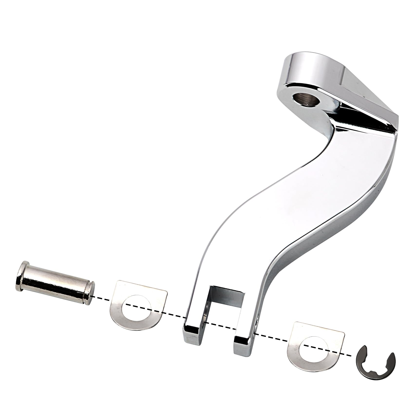 WOWTK 10mm Rear Passenger Footpeg Mounting Kit for Harley Touring Road King Road Glide Street Glide Electra Glide Models 1993-20