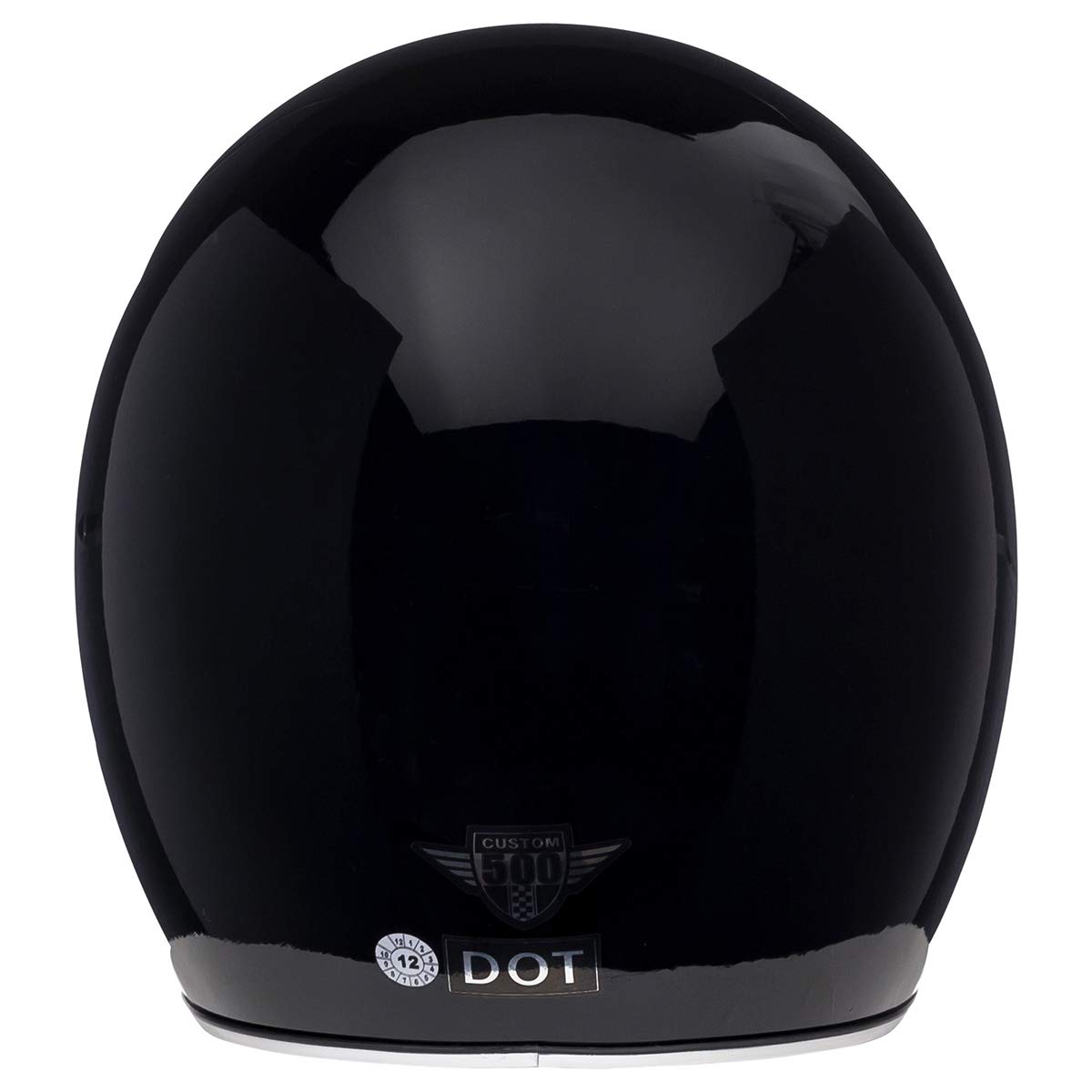 Bell Custom 500 Open-Face Motorcycle Helmet (Gloss Black - X-Small)