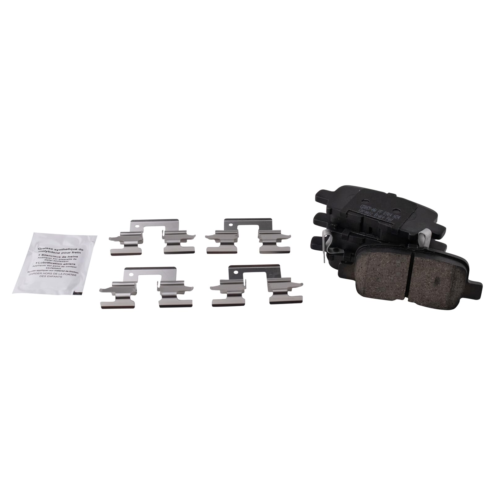 TRQ Rear Brake Pads Ceramic Compatible with 2001-2006 Acura MDX 2002-2004 Honda Odyssey 2003-2008 Pilot