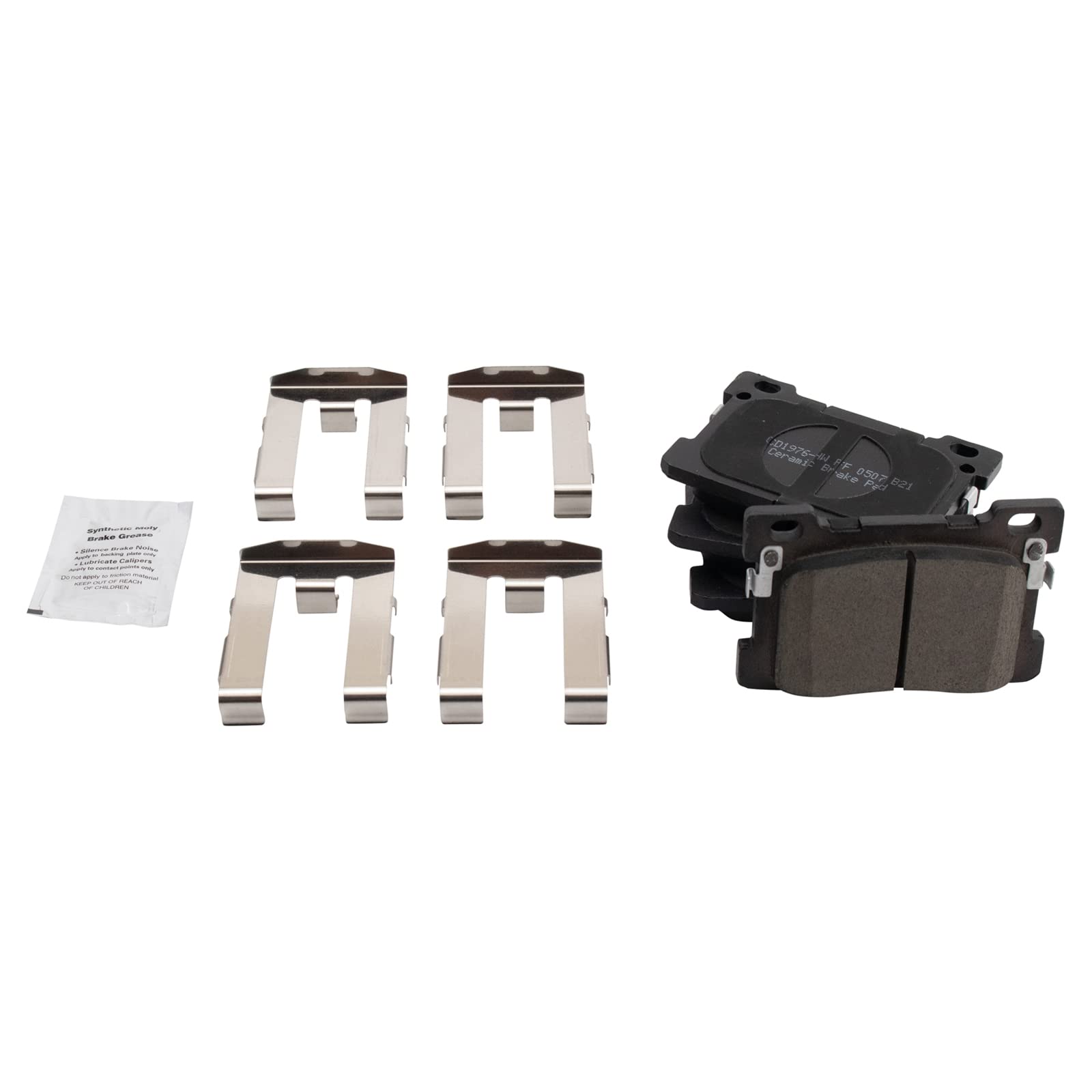 TRQ Rear Brake Pads Ceramic Compatible with 2017-2019 Genesis G90