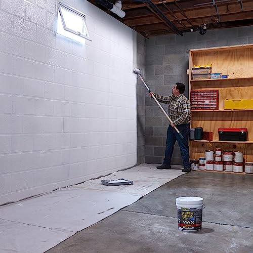 Flex Seal Liquid MAX Liquid Rubber Coating Sealant, 2.5 Gallon, White, Waterproof & Flexible, Model LFSMAXWHT02