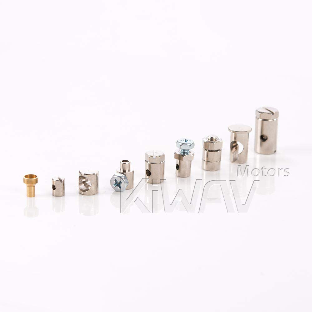 KiWAV Universal Motorcycle Emergency Throttle Clutch Brake Cable Repair Kit - Essential for Honda Yamaha Kawasaki Suzuki - Clutch Cable Repair Kit