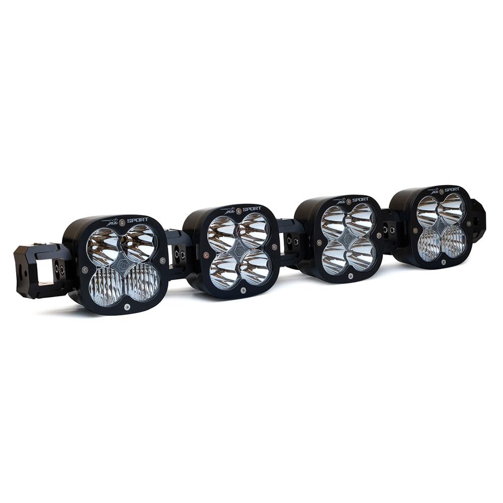 Baja Designs XL Sport LED Linkable Light Bar Kit with Links, Rock Guards - Universal Fit, 104w (4 XL LED)
