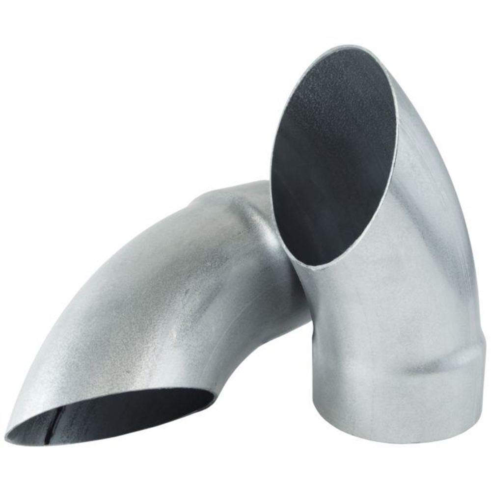 Flowmaster T3030 3.0'' Scavenger Muffler Turndown, Pair; Aluminized Steel