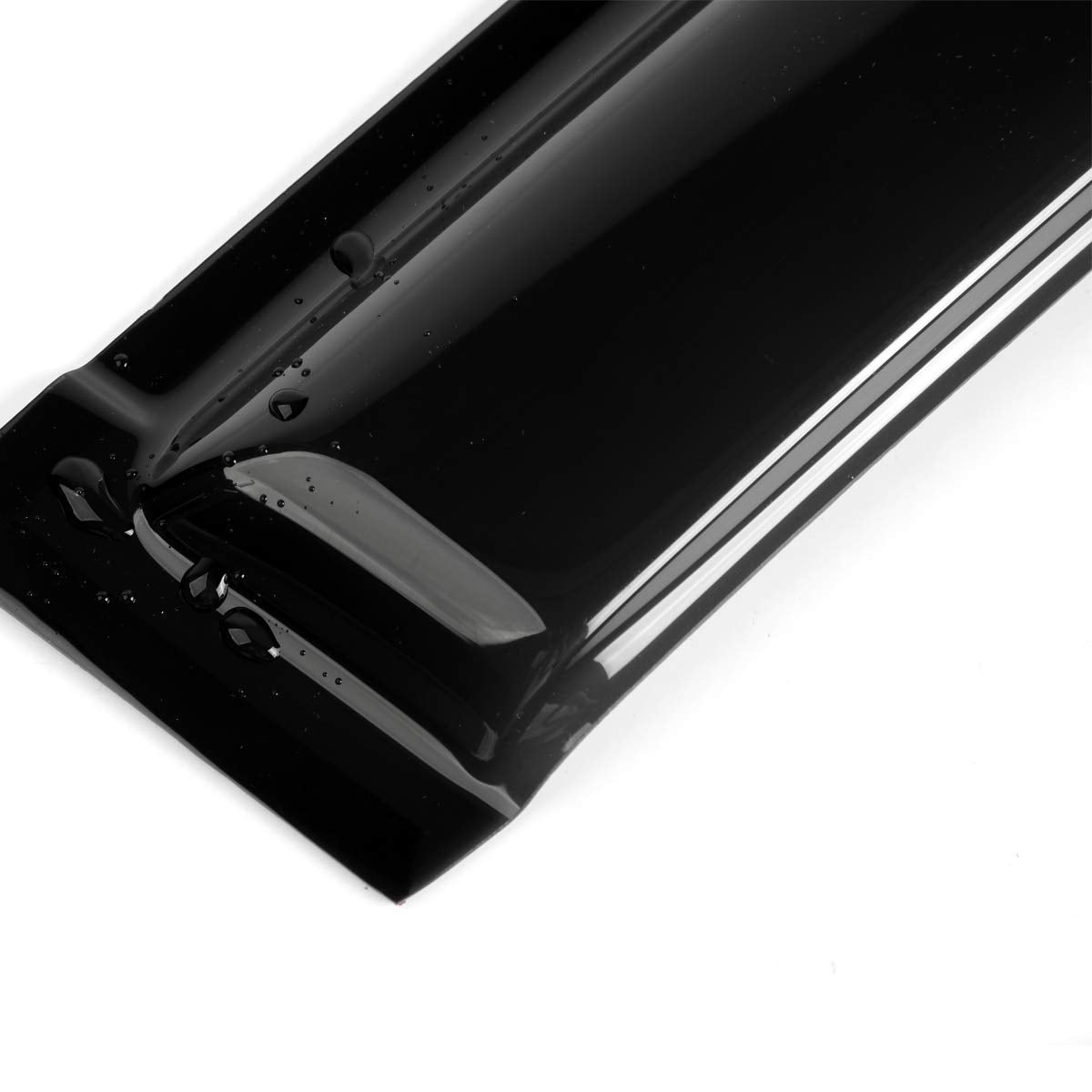 Deebior 4Pcs Original Shatterproof Rainproof Side Window Wind Deflectors Tape On Rain Guards Durable Vent Window Visors Compatib