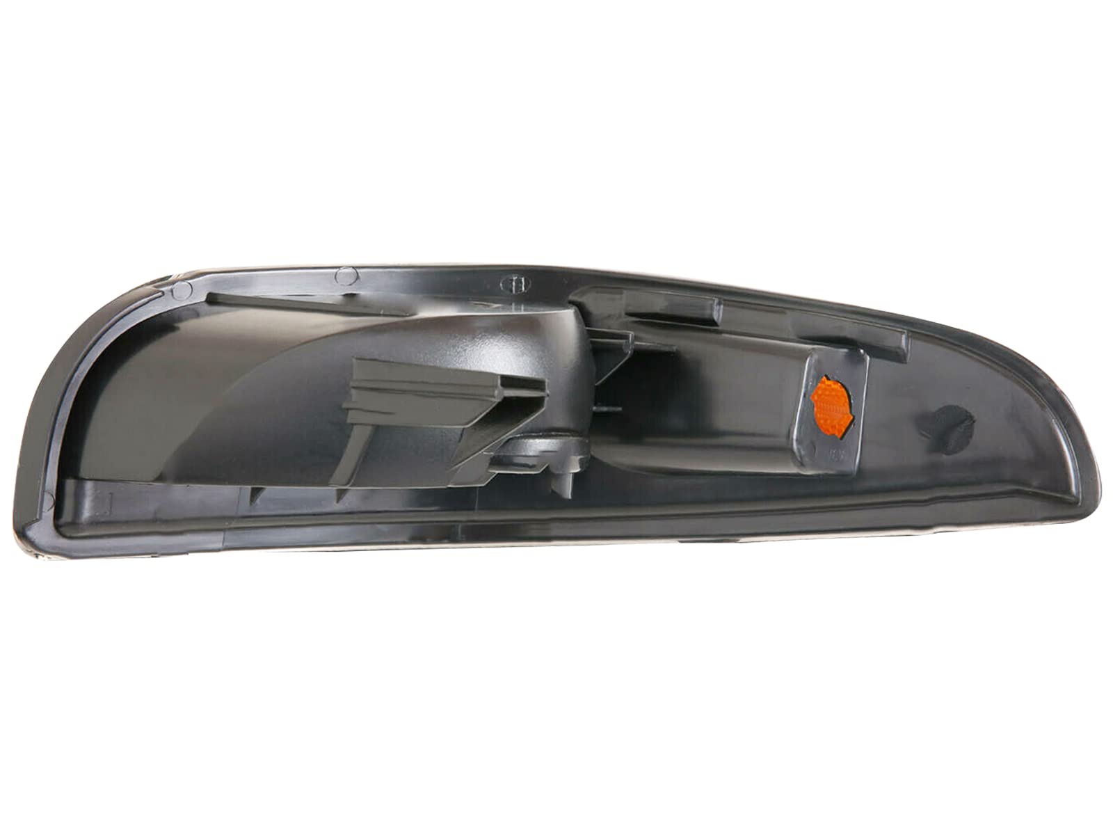 AmeriLite Black Replacement Bumper Turn Signal Lights Set for Chevy Corvette - Driver & Passenger Side