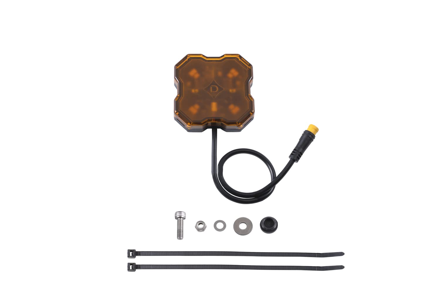 Diode Dynamics Stage Series LED Rock Light (one), Amber M8