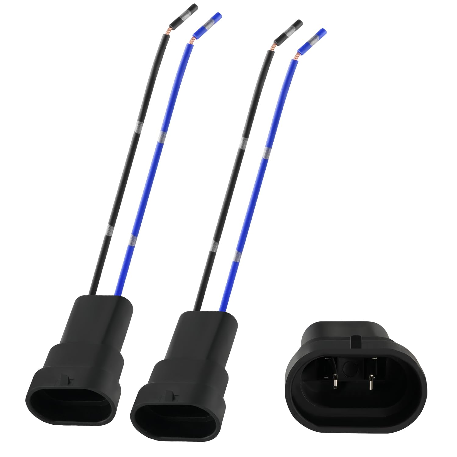 Ibrightstar 9005 9006 9012 9145 H10 Male Nylon Adapter Wiring Harness Sockets Wire For Headlights Or Fog Lights