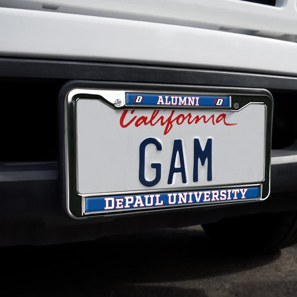 GRAPHICS & MORE DePaul University Alumni Metal License Plate Frame - Full Size, One Size, Durable Design