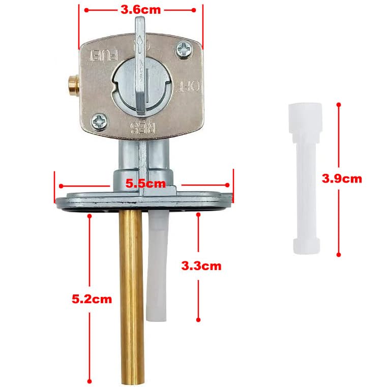 Earlyred Fuel Gas Switch Petcock Line for Yamaha TTR 90 125 225 230 250 Timberwolf Bear Tracker Big Bear 250 Grizzly Raptor Warr