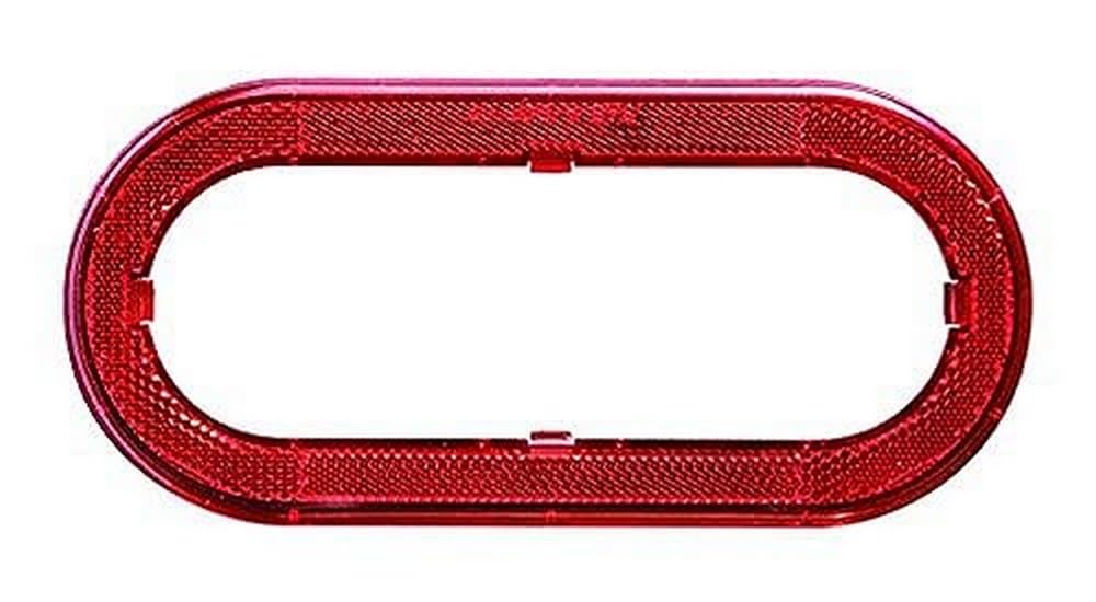 OPTRONICS A78RXBP Red 6 Oval Flange Cover, 1 Count (Pack of 1)