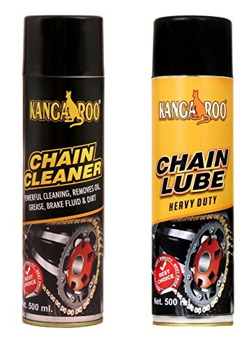 Kangaroo Chain Lubricant Spray And Chaincleaner (Brown, 500Ml)