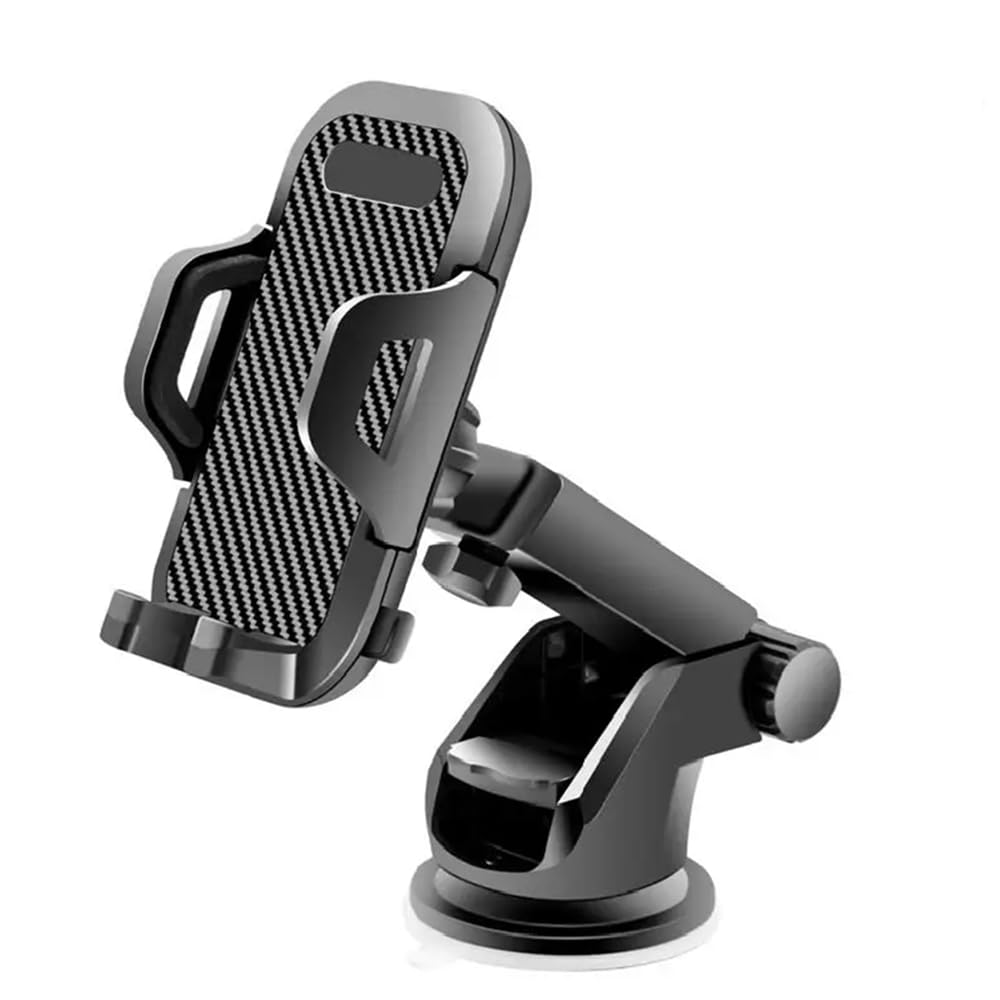 Elfora Car Mobile Phone Holder Stand for Dashboard & Windshield with Adjustable Angles | Powerful Suction Cup | 360 Rotational |