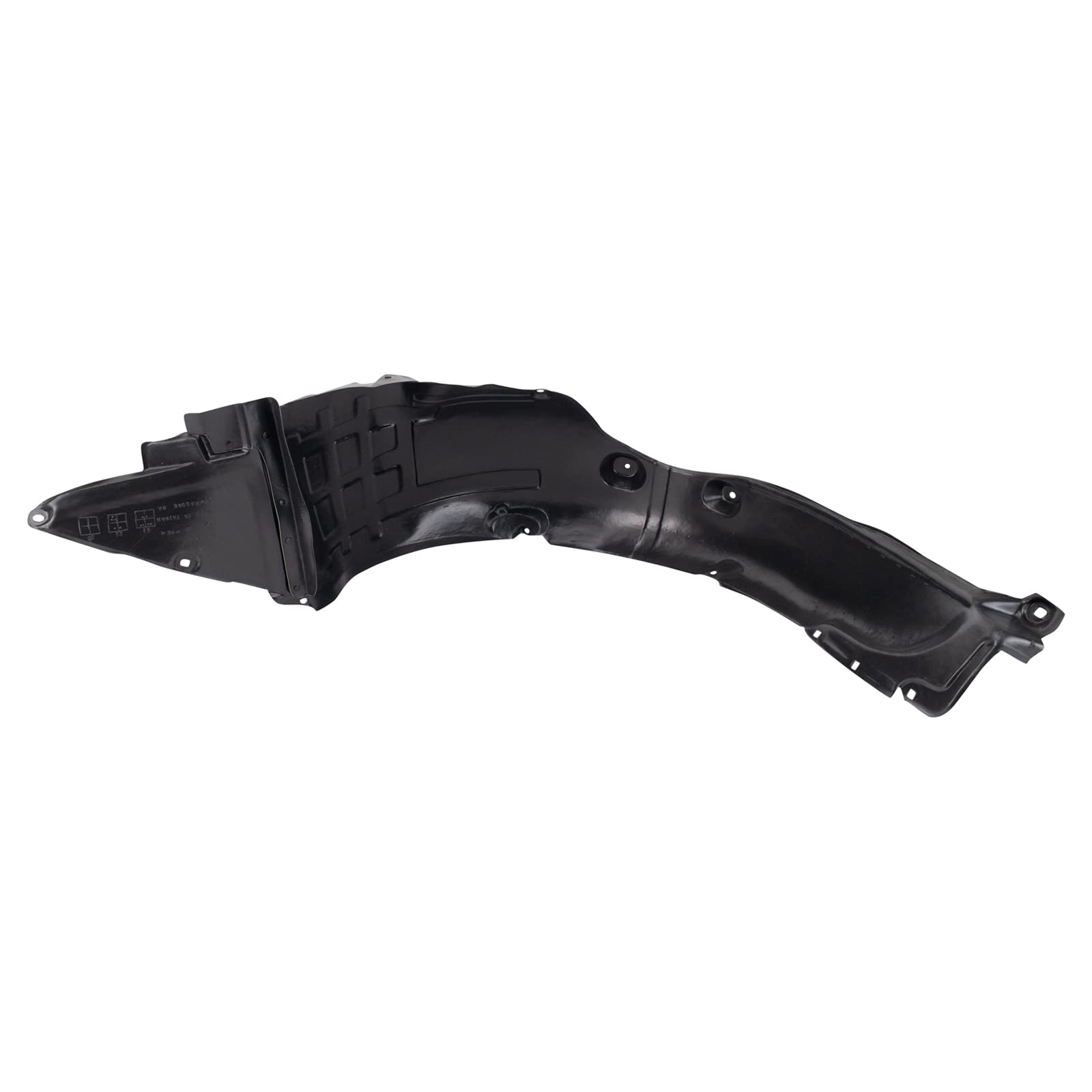 TRQ Front Right Inner Fender Liner Black Passenger Side Compatible with 2011-2013 Kia Optima KI1249126