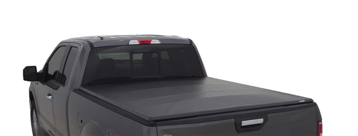Lund Genesis Tri-Fold Soft Folding Truck Bed Tonneau Cover | 950193 | Fits 2014 - 2018, 2019 Legacy/Limited Chevy/Gmc Silverado/