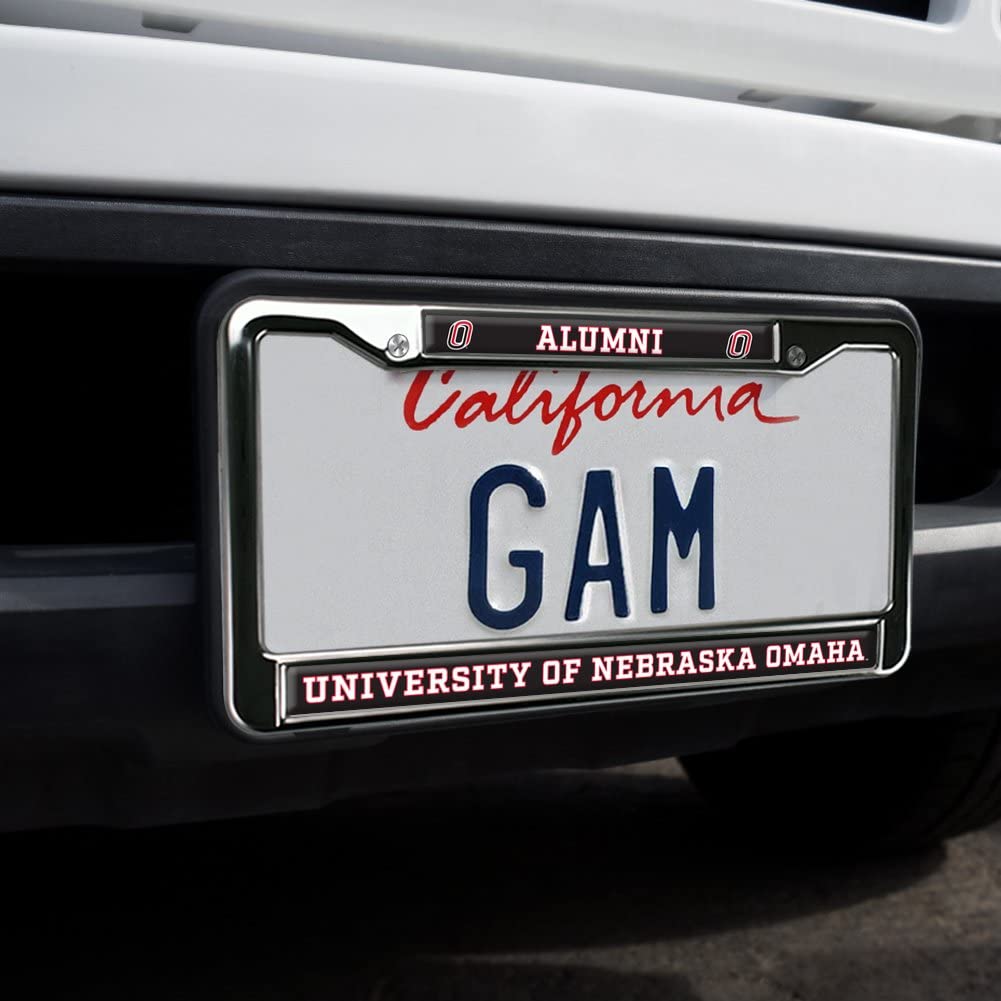 GRAPHICS & MORE Nebraska at Omaha License Plate Metal Frame, Full Size, One Size