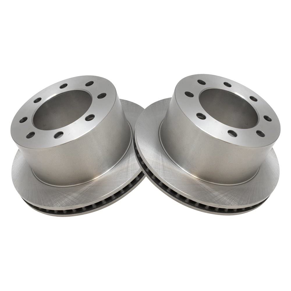 Trq Rear Brake Rotors Set Vented Compatible With 2001-2002 Dodge Ram 2500 Ram 3500