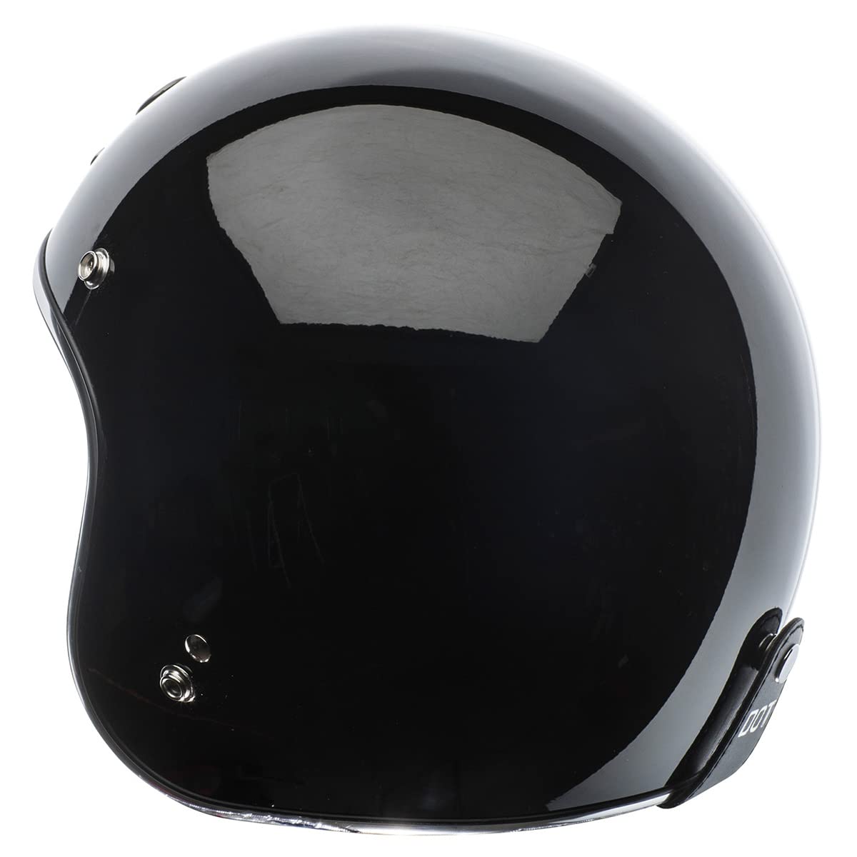 TORC T50 Route 66 Open Face Motorcycle Helmet - Gloss Black, X-Large, Model T50C-BK-XL