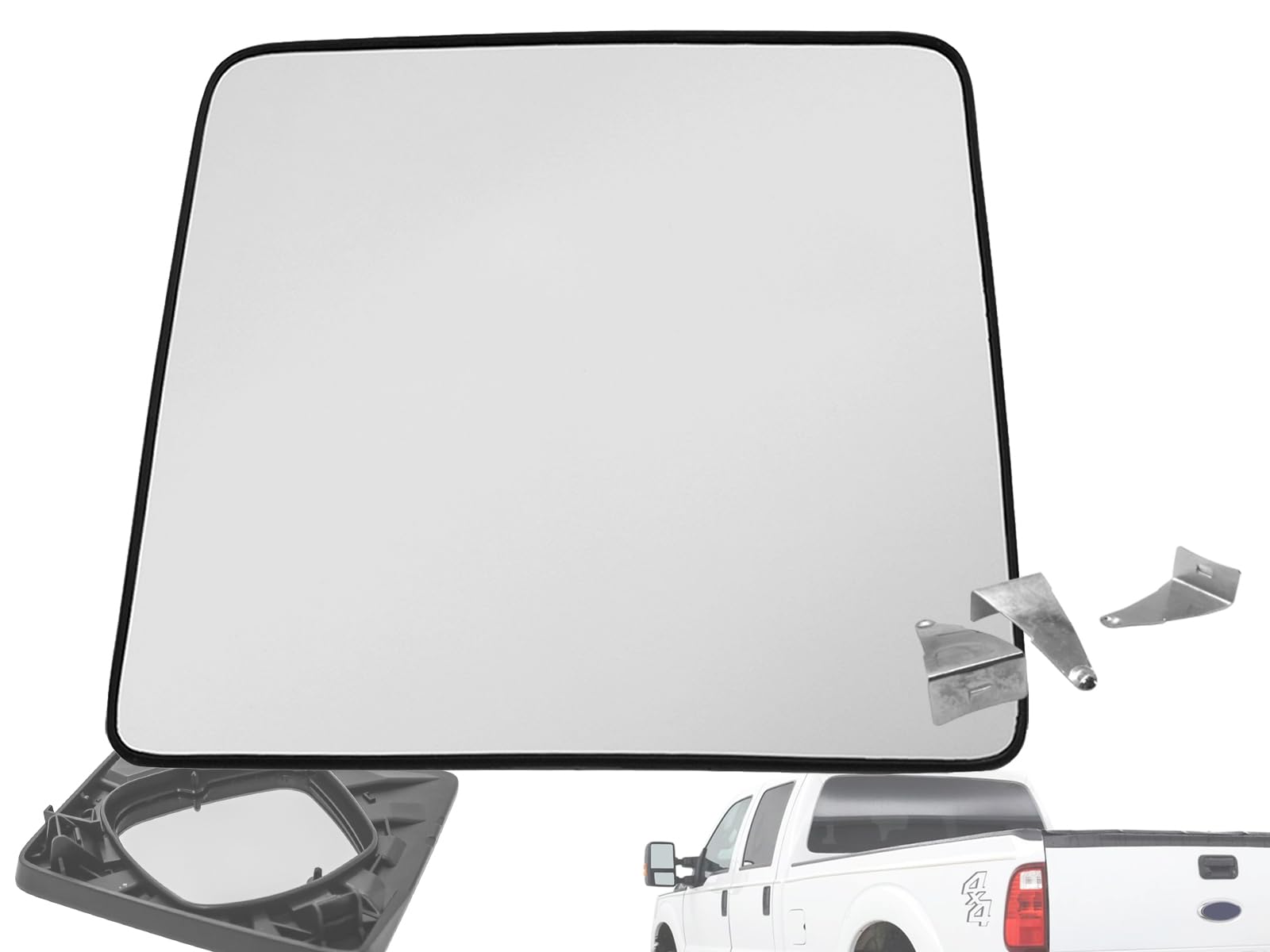APA Replacement for Towing Mirror Glass Upper Heated 2008-2016 Super Duty F250 F350 F450 F550 Driver Left Side 7C3Z17K707G FO132
