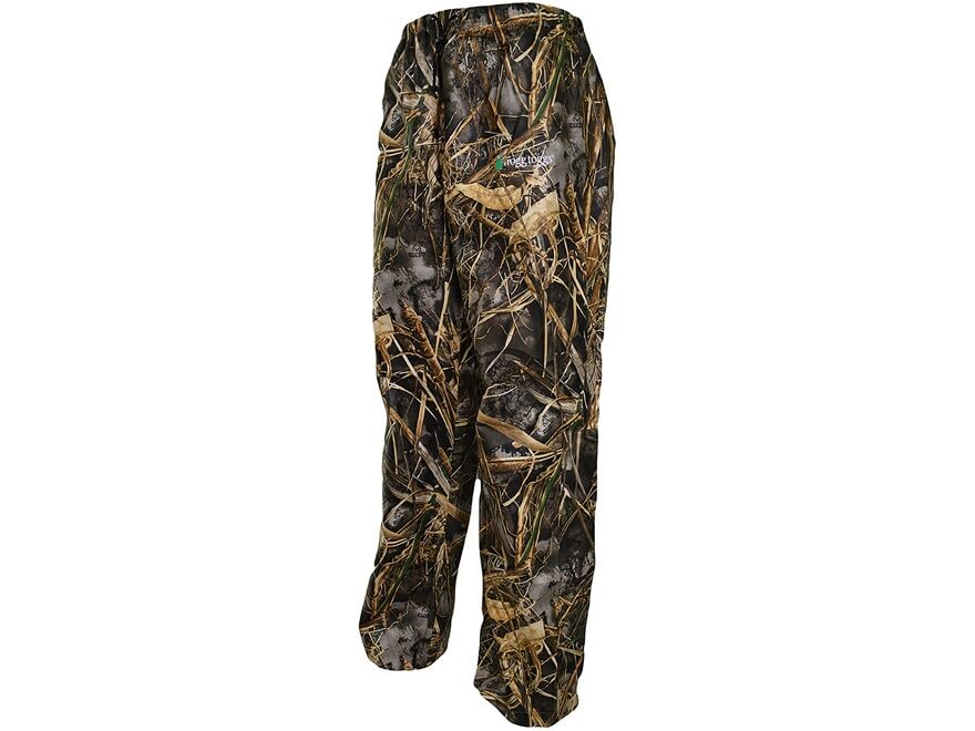 Frogg Toggs Mens Classic Pro Action Waterproof Breathable Rain Pants, Realtree Max-7, Large Us