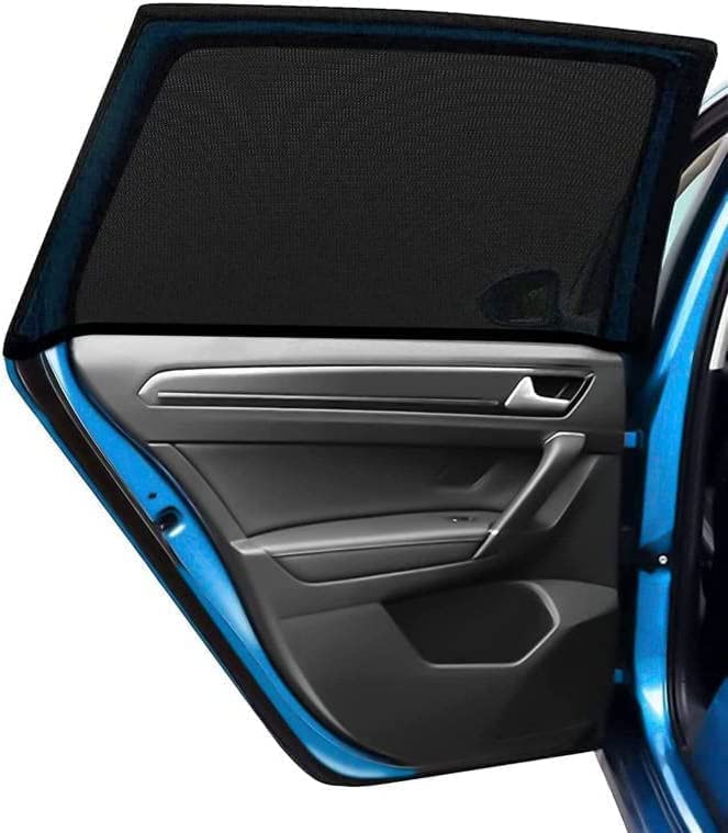 Car Window Shade, Peyou 2 Pack Car Side Window Sun Shades, Uv Protection Breathable Mesh Baby Window Covers, Universal Fit Most (99%) Of Cars, Privacy Protect For Kids,Family,Pets,Tints