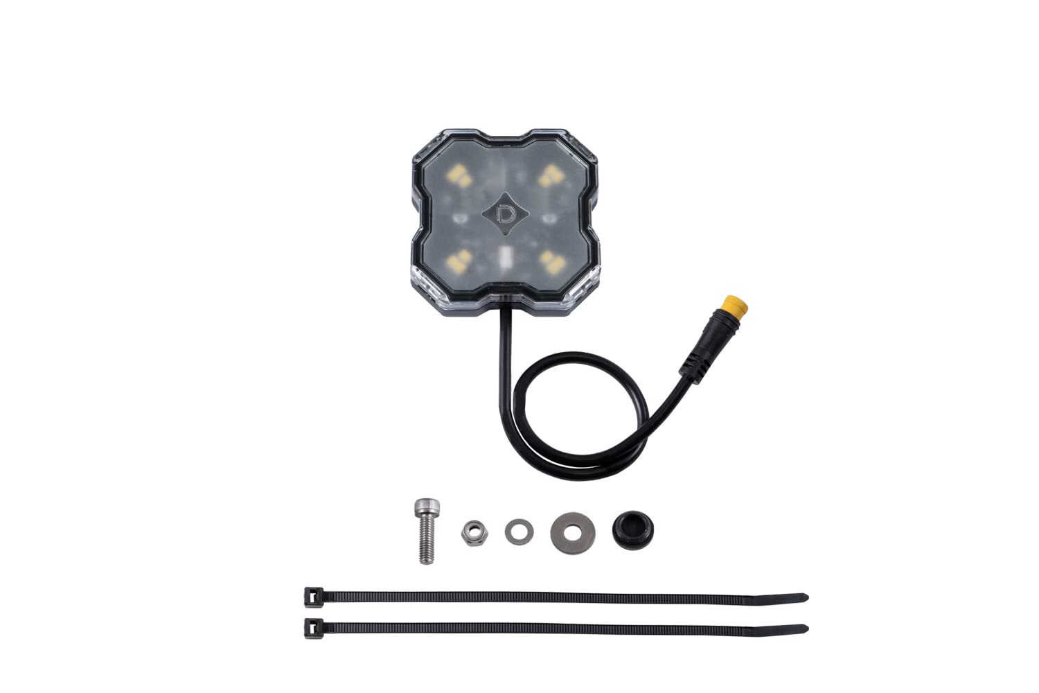 Diode Dynamics Stage Series LED Rock Light (one), White Diffused M8