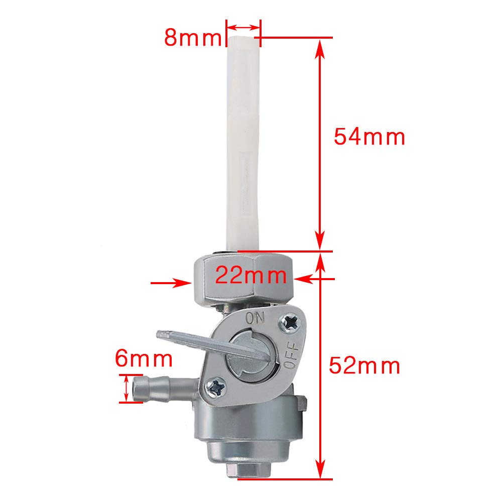 Savior Generator Petcock Fuel Gas Tank Valve 16mm x 1.5mm Model 0j0974 for Predator Champion Generac Homelite Husky Powermax