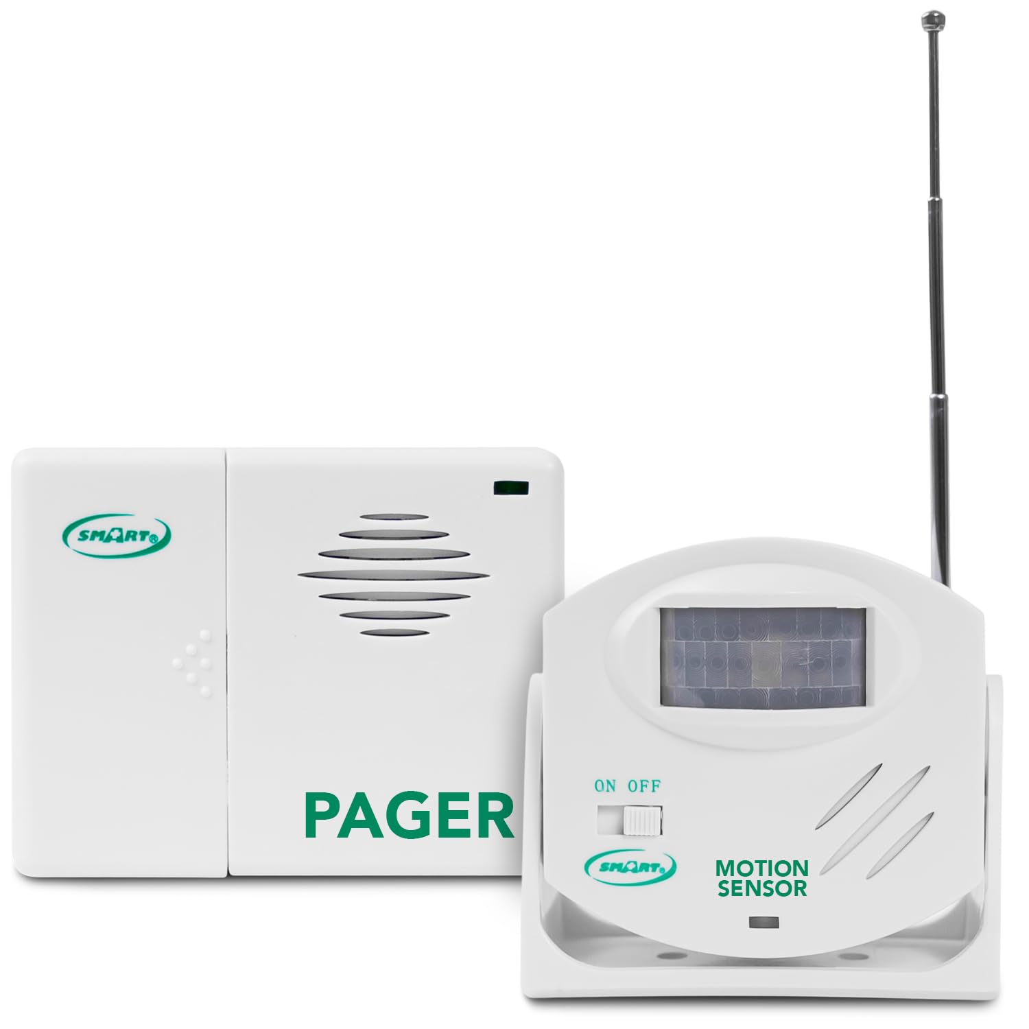 Smart Caregiver Wireless Motion Sensor Alarm System With Pager For Fall And Wandering Prevention | Mountable Motion Detector Ala -Like New