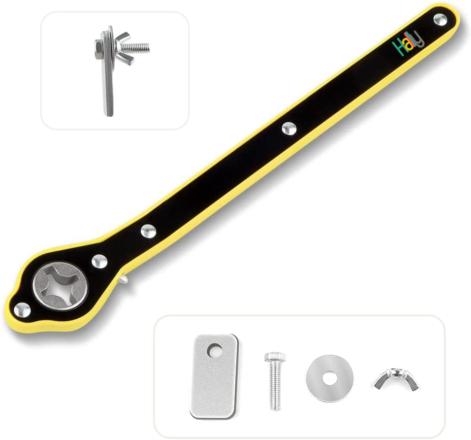 Hally Heavy Duty Universal Car Jack Ratchet Fixed Square Wrench|360 Forward And Reverse Knob Laborsaving Design|Scissor Jack Li