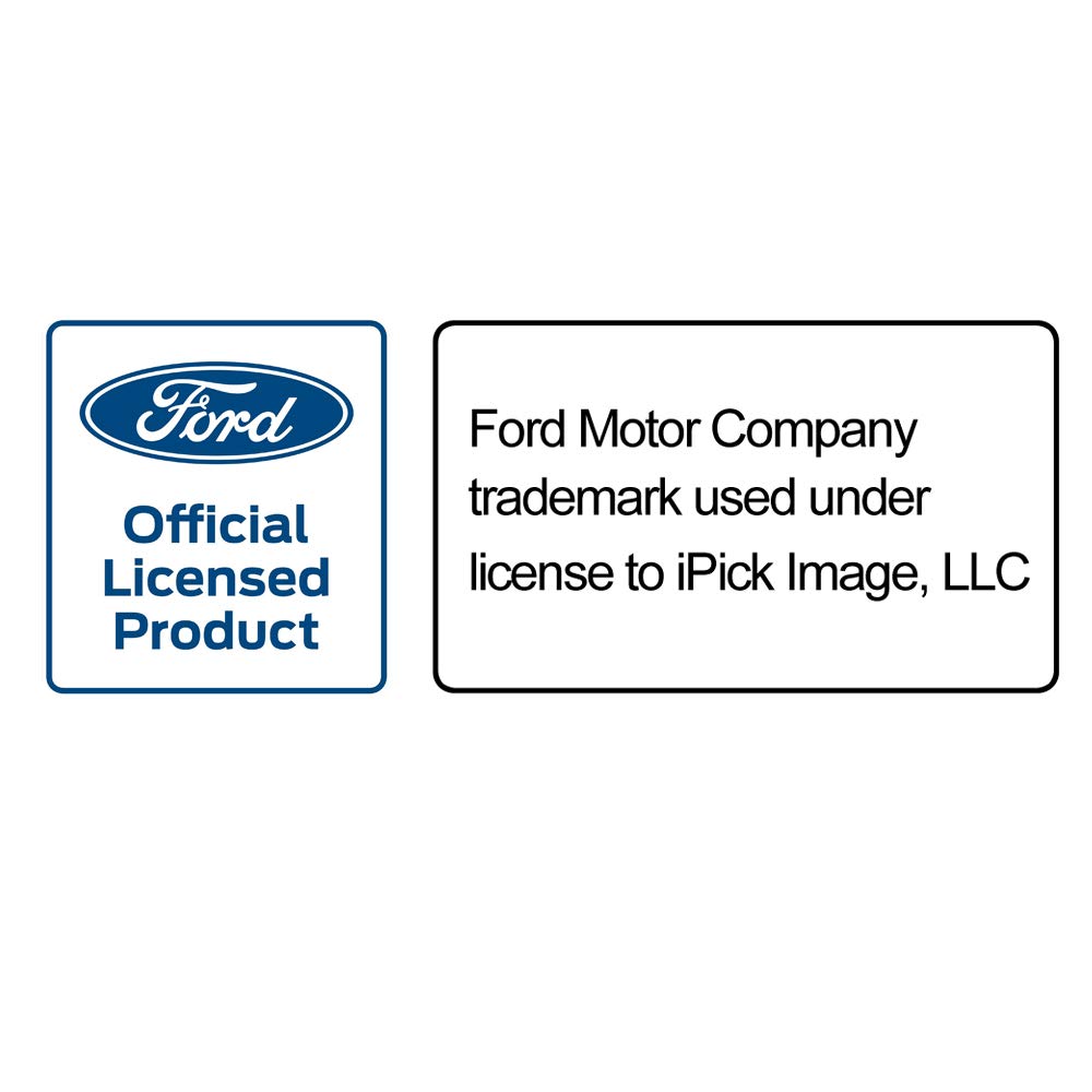 Ipick Image Compatible With Ford Ranger Rectangular Black Leatherette Key Chain