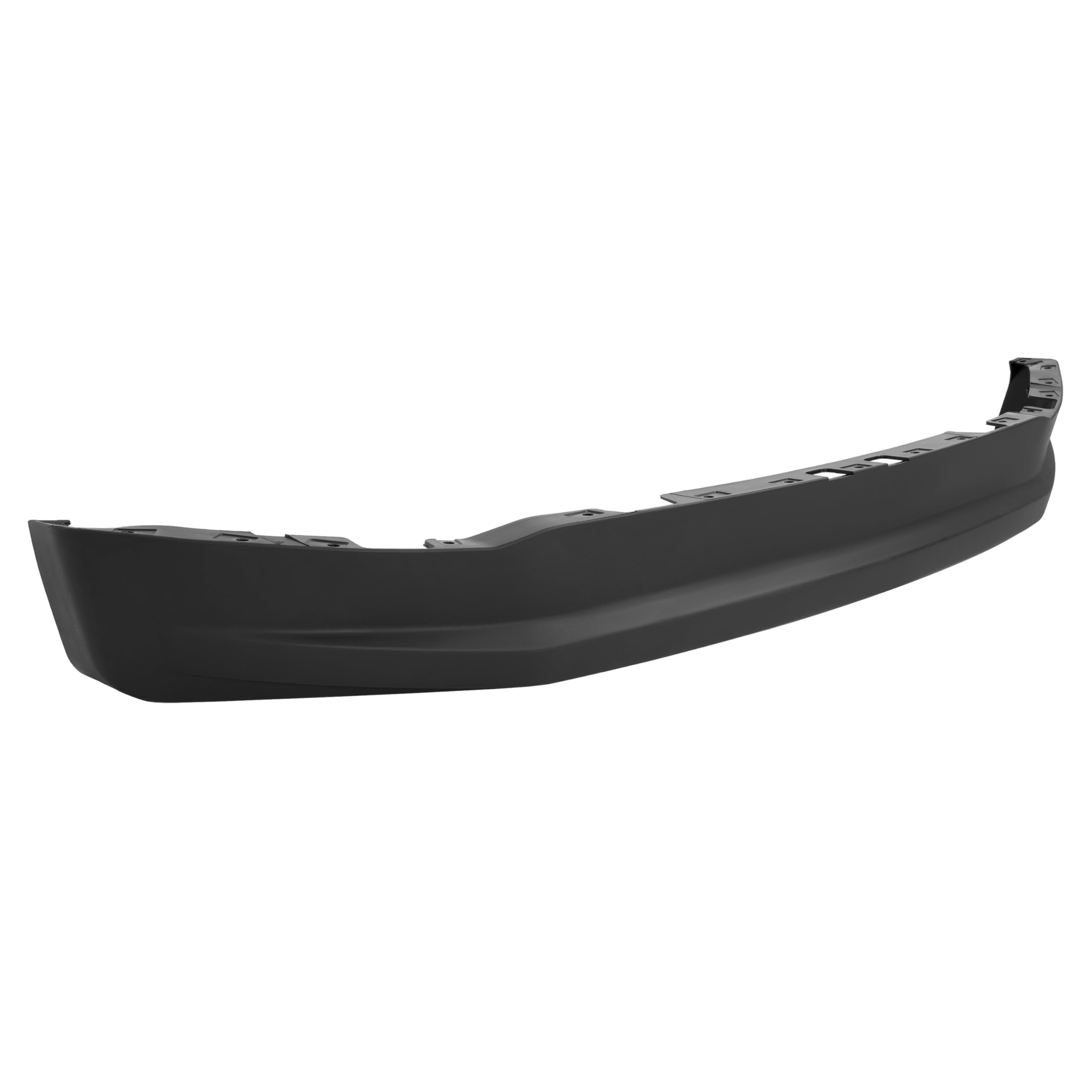 HECASA Front Bumper Valance for 2017-2019 Ford F250/F350/F450/F550, Black Plastic, Model CB-2739, Replacement Air Dam Deflector