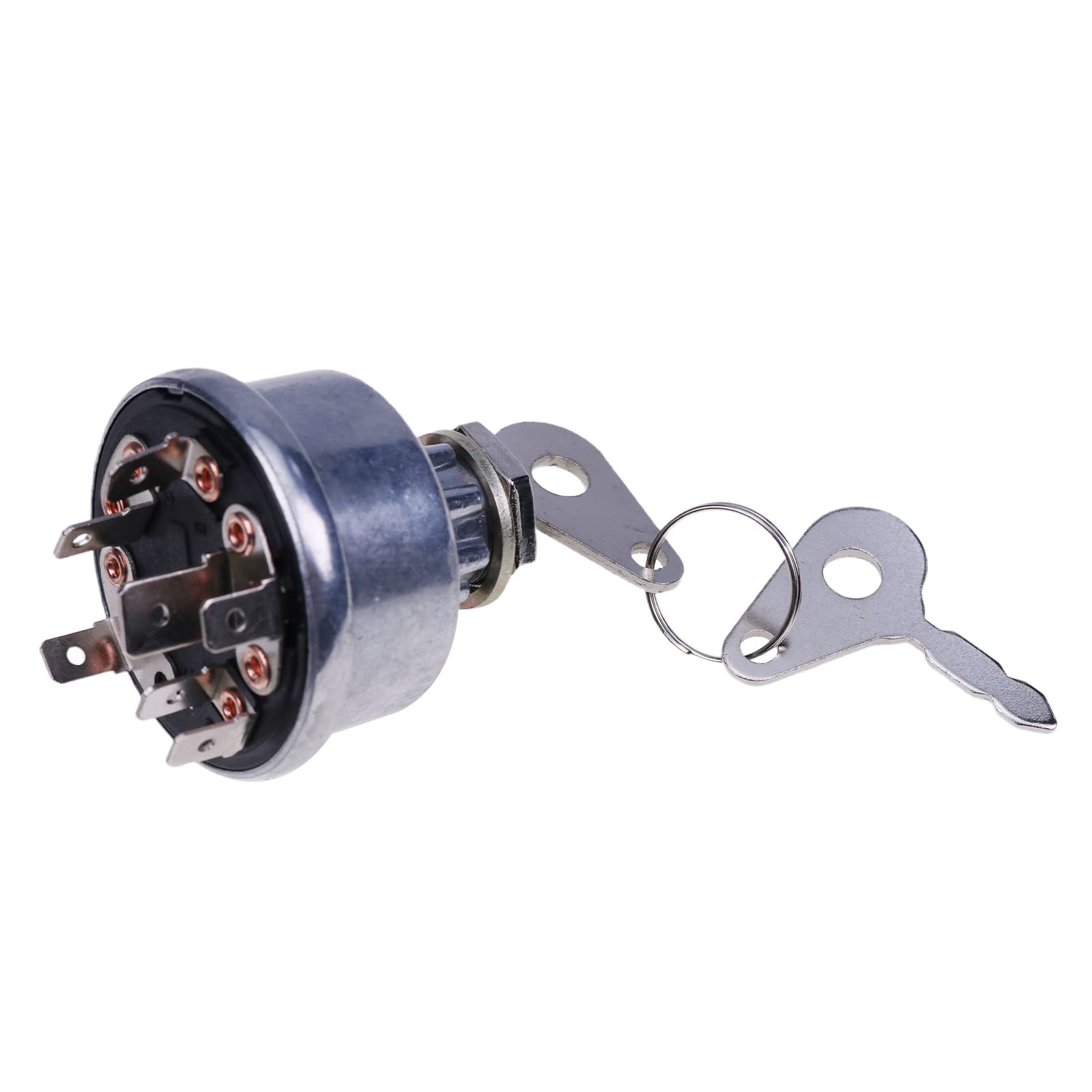 JZGRDN Ignition Key Switch E7NN11N501AB Compatible with Ford 2000 3000 4000 5000 6000 7000 8000 2600 3600 4600 Tractor, 530 531