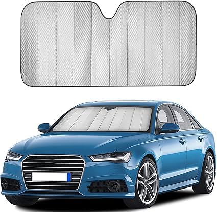 MAKE A WISH Car Windshield Sunshade Cover Foldable Reflective Aluminium Foil Sun Blocker UV Rays Protection Universal Sun Visor 