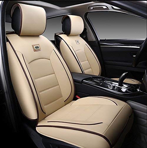 3D FRONTLINE Accessible Series PU Leather Car Seat Cover Compatible with Nissan MagniteBeige