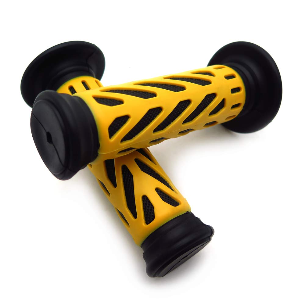 Atv Watercraft Web Gel Style H Grips Yellow Compatible With Atv Quad Bombardier Jet Ski Atv Recon Rincon Brute Force Prairie Atv