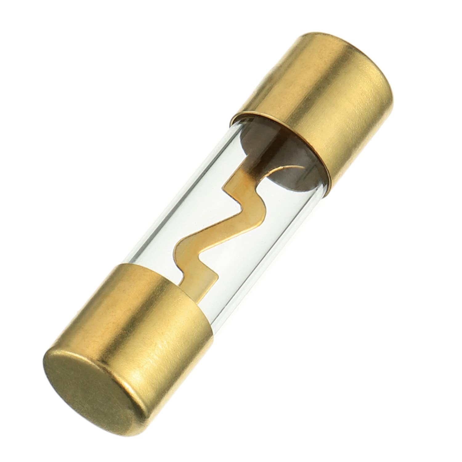 Bojack 60A Gold Plated Glass Car Audio Agu Fuse For Car/Auto/Marine Audio Stereo Amplifier Power Protection (Pack Of 5)