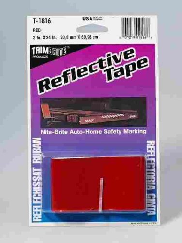 Trim Brite 24 In. W X 2 In. L Red Reflective Tape 1 Pk