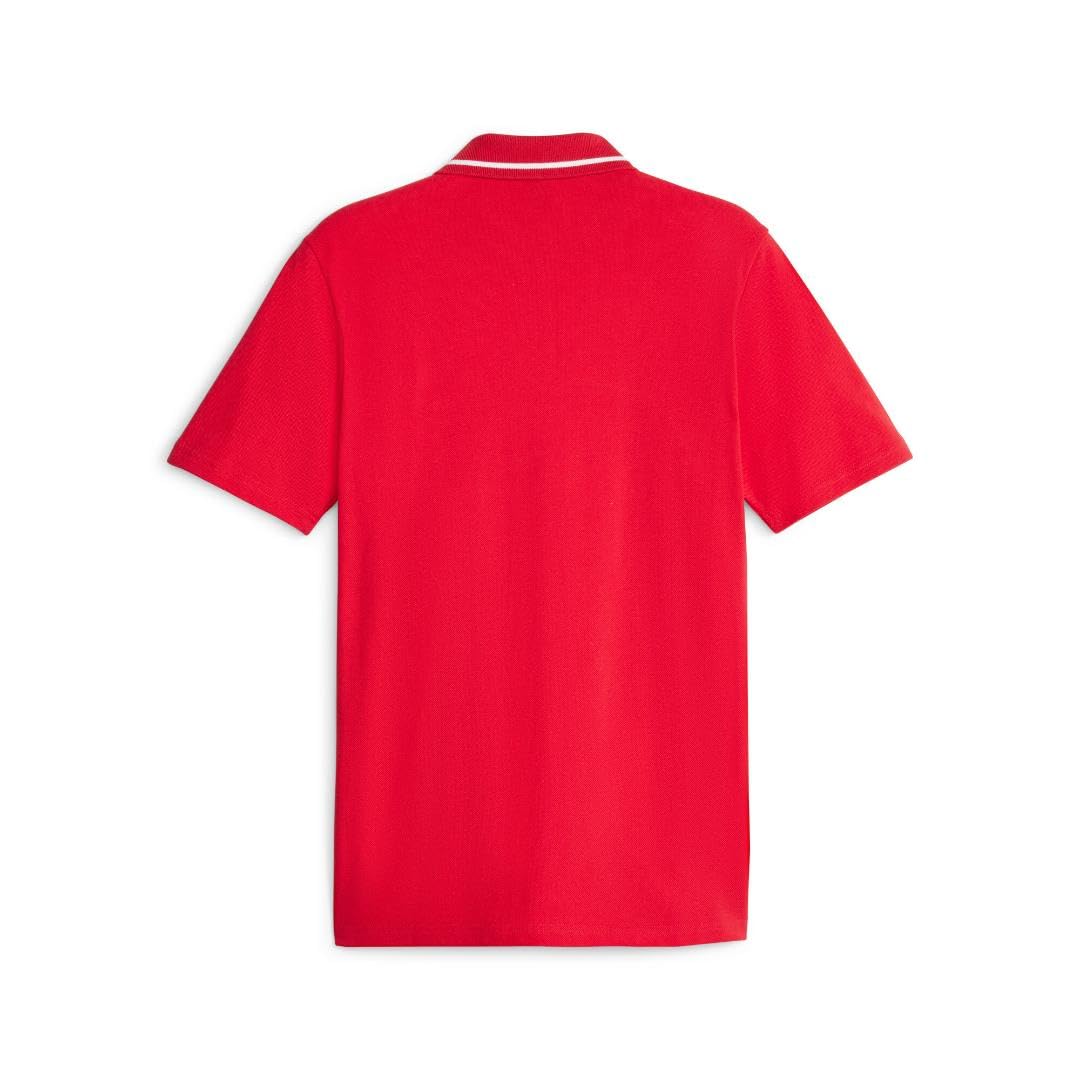 PUMA Men's Standard Ferrari Race Polo, Rosso Corsa AH23, Small