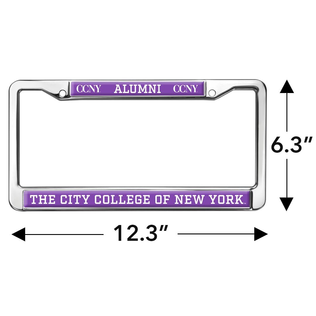 City College of New York Alumni Full Size Standard License Plate Metal Frame