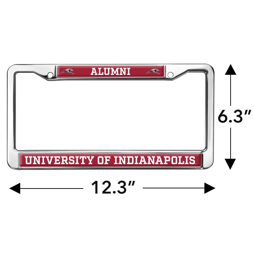 University of Indianapolis Alumni Logo Full Size Standard License Plate Metal Frame