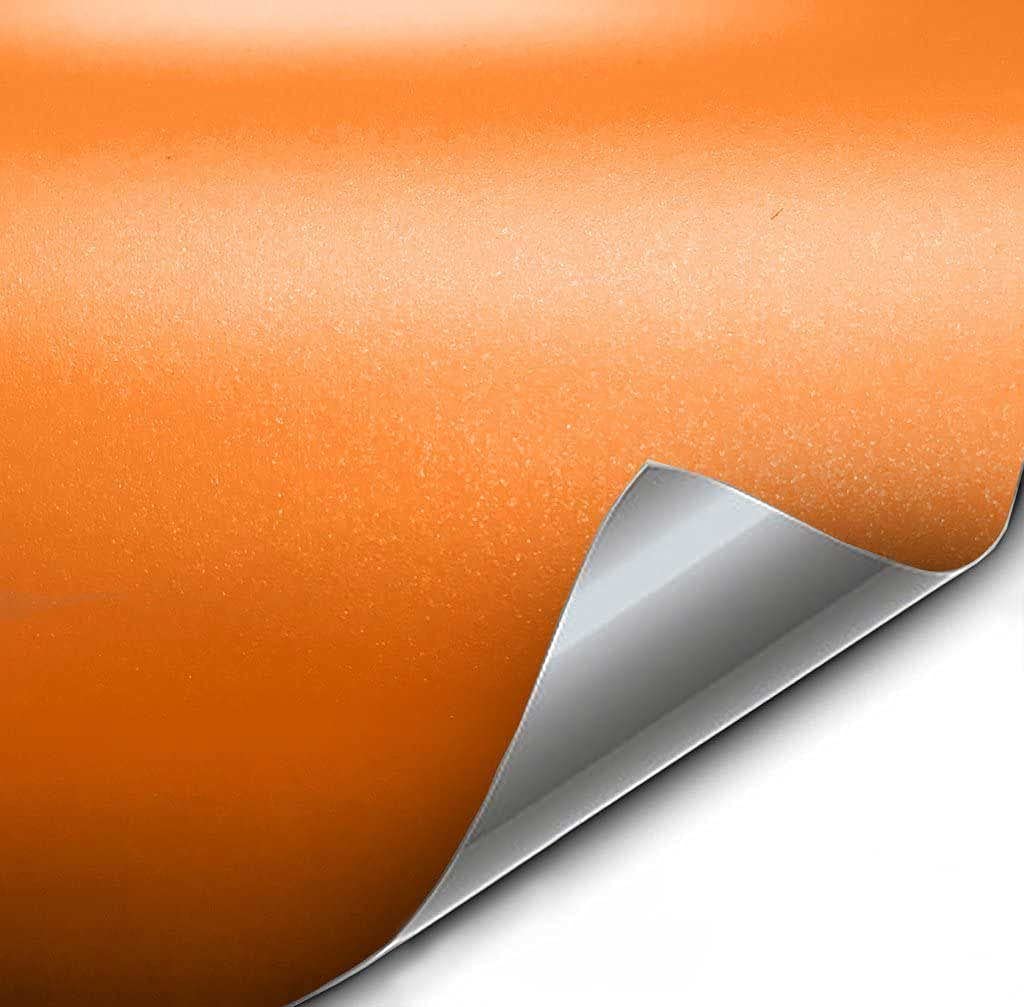 Vvivid+ Premium Vinyl Wrap Film (1.49Ft X 5Ft, Matte Metallic Orange)
