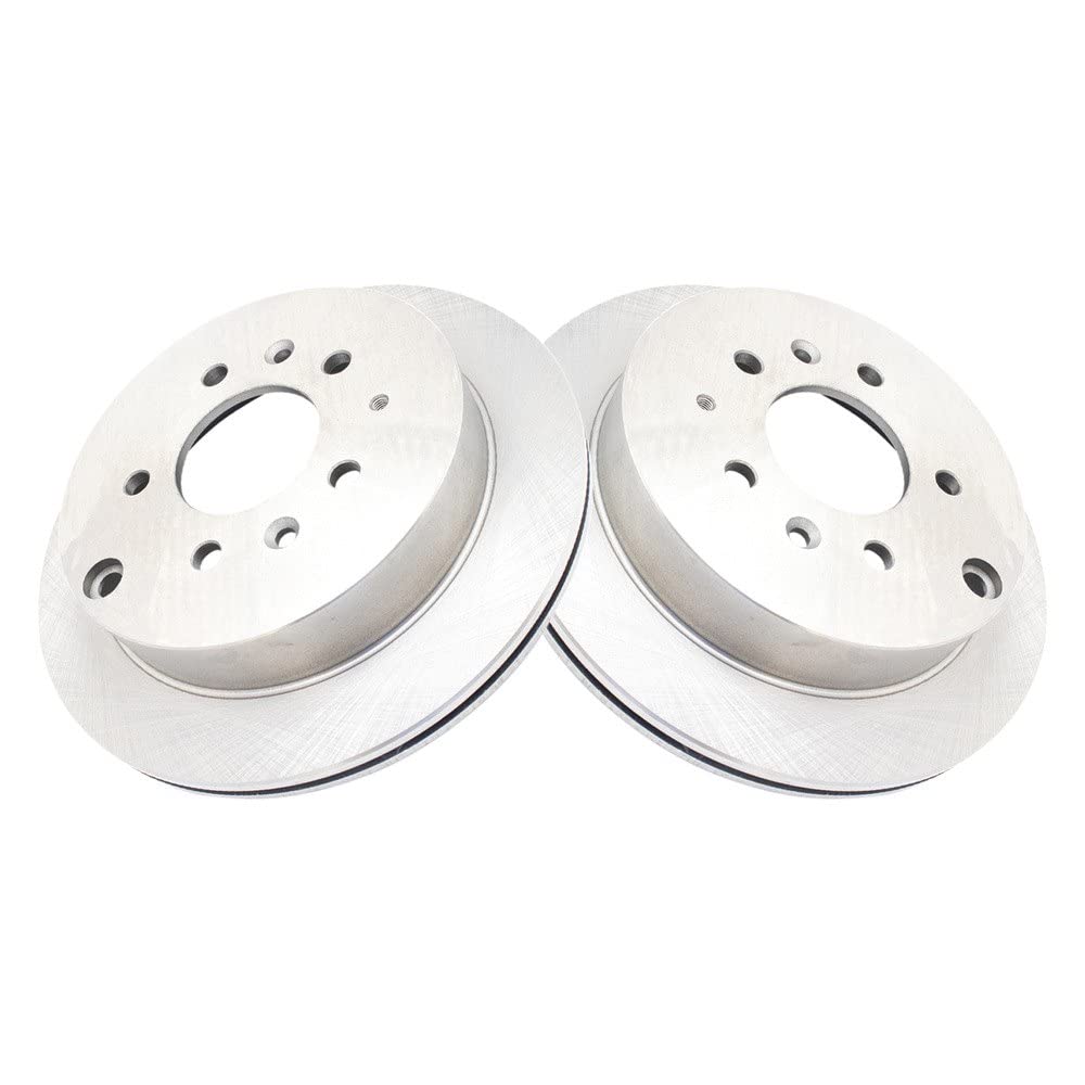 Trq Rear Brake Rotors Set Vented Compatible With 1992-1995 Mazda 929 1993-2006 Mpv